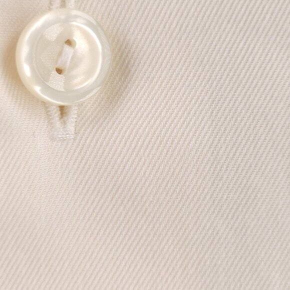 Eton Romania Slim 16 Cotton Cutaway Ivory Long Sleeve Button Up French Cuff Men - Picture 6 of 16